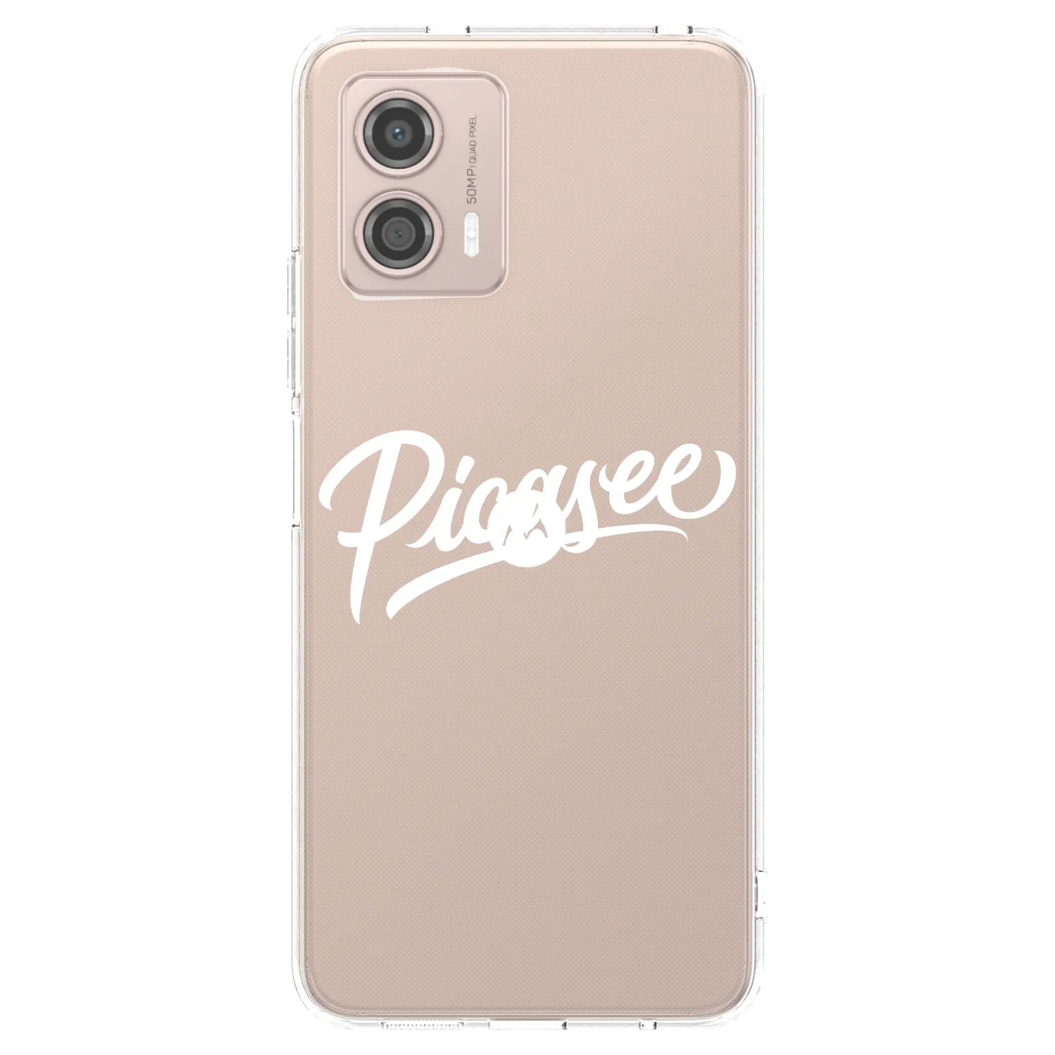 Picasee silikónový prehľadný obal pre Motorola Moto G53 5G - Picasee - old logo - white