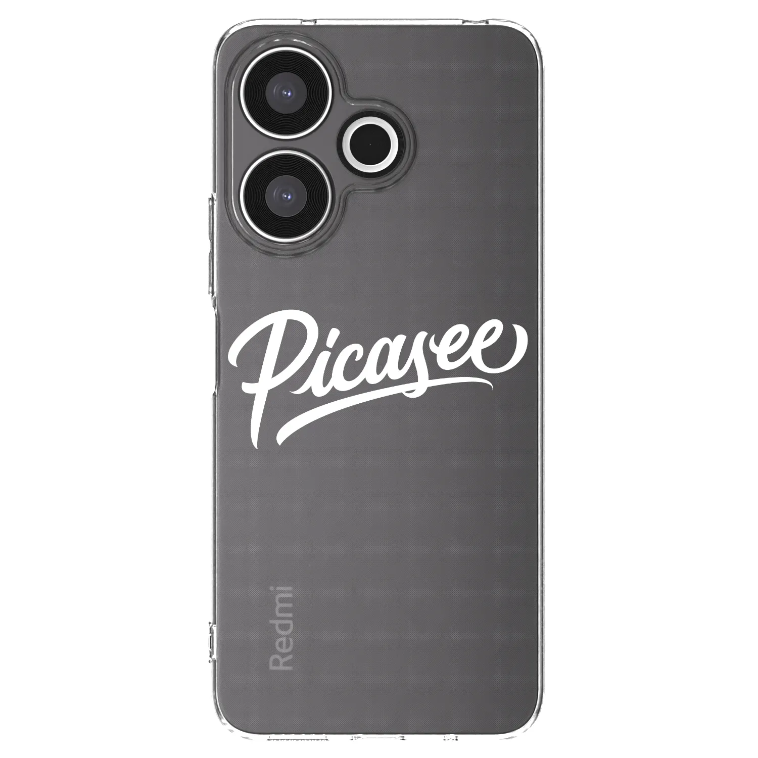 Silikónový prehľadný obal pre Xiaomi Redmi 13 4G - Picasee - old logo - white