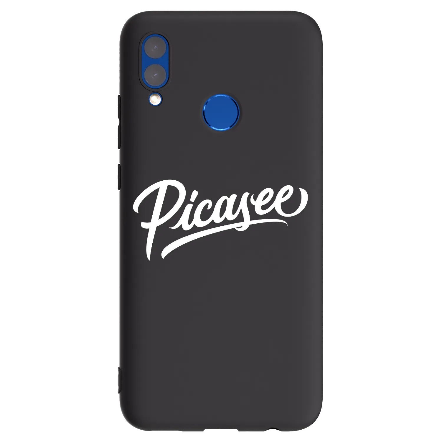 Picasee silikónový čierny obal pre Huawei P Smart 2019 - Picasee - old logo - white