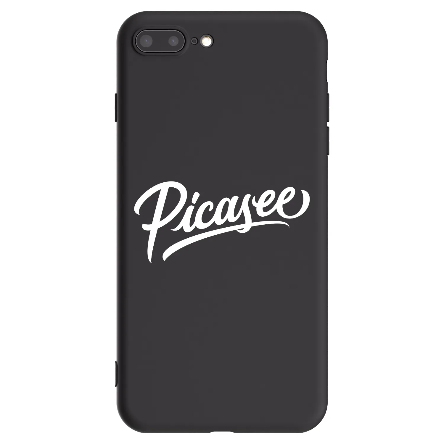 Picasee silikónový čierny obal pre Apple iPhone 8 Plus - Picasee - old logo - white