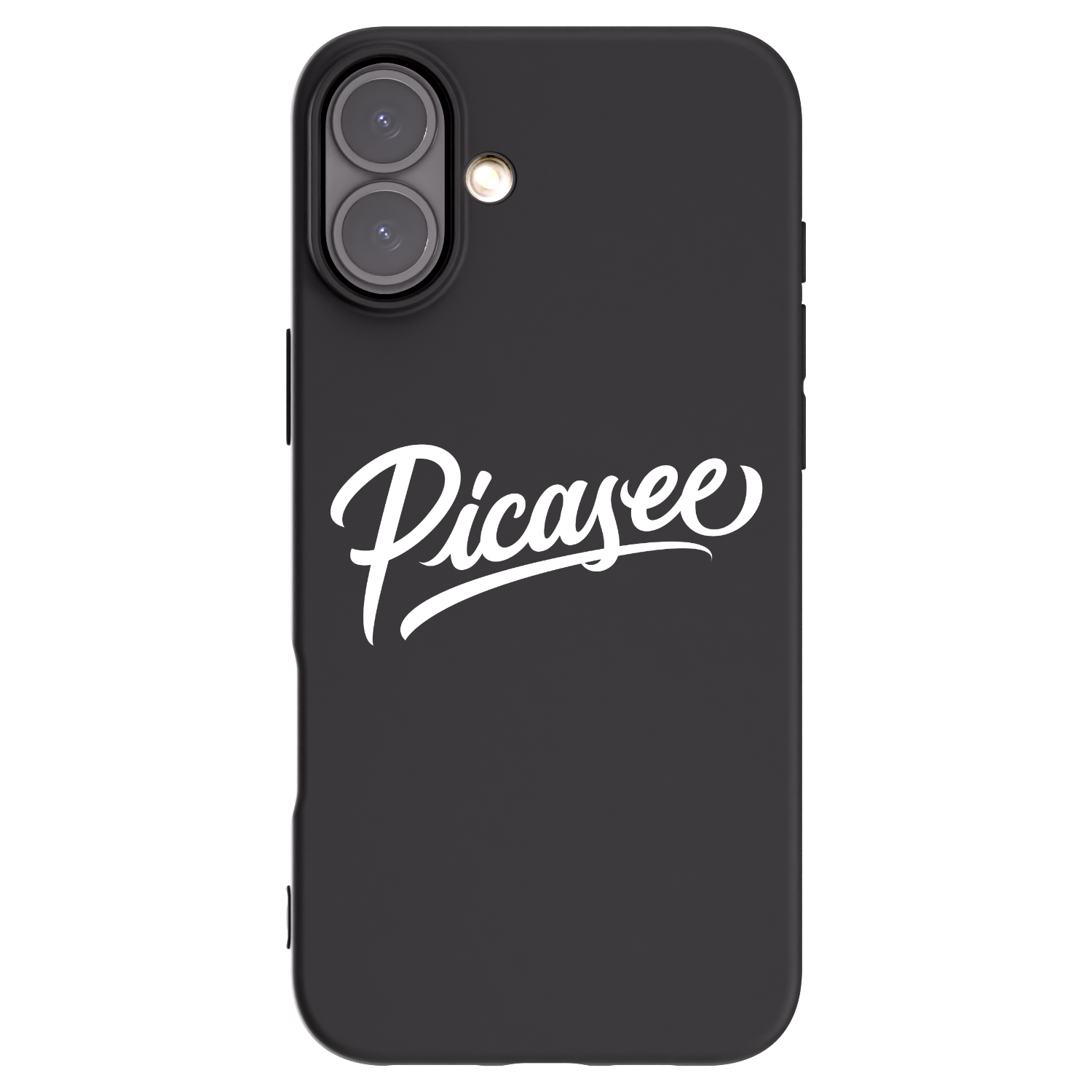 Picasee silikónový čierny obal pre Apple iPhone 16 Plus - Picasee - old logo - white