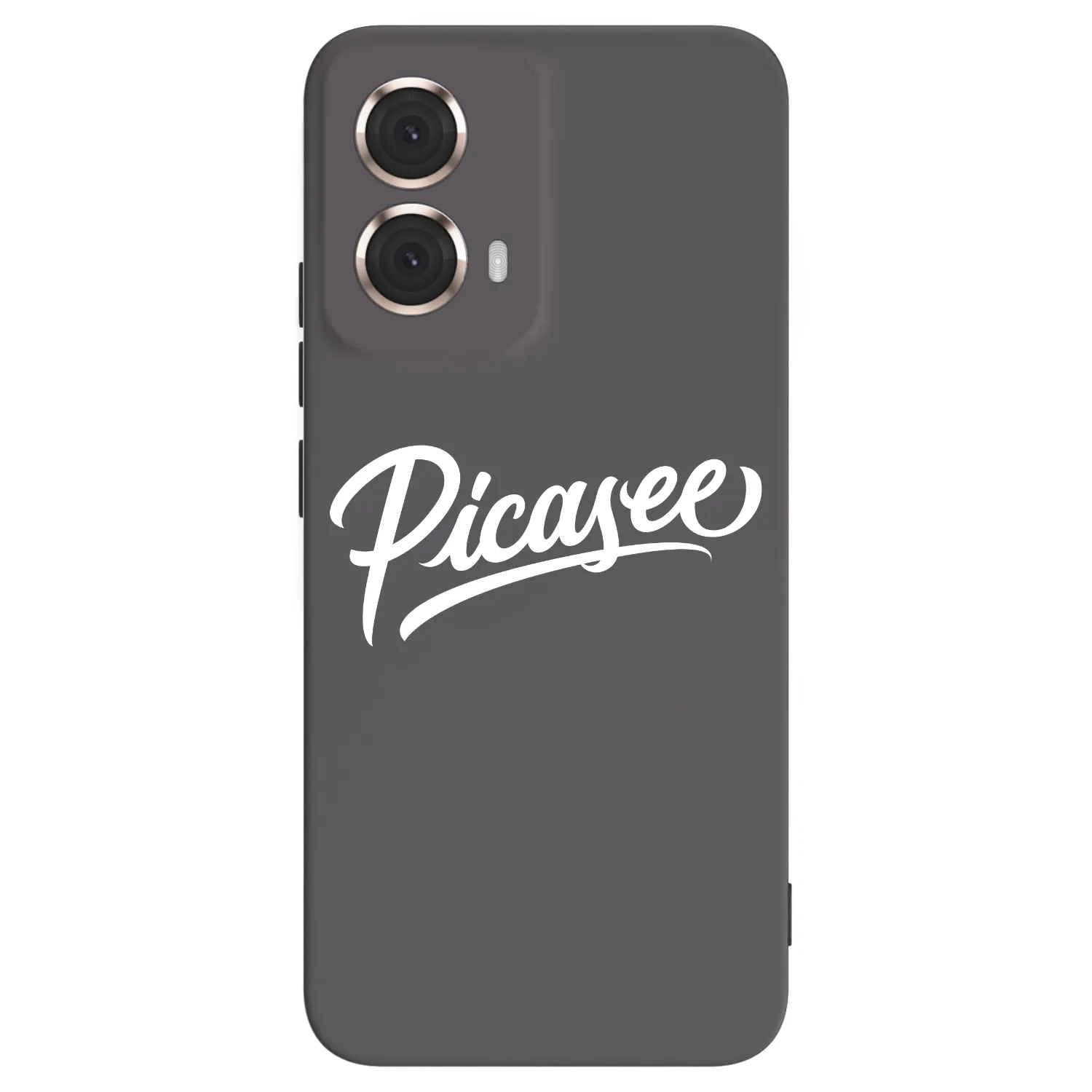 Silikónový čierny obal pre Motorola Moto G85 - Picasee - old logo - white