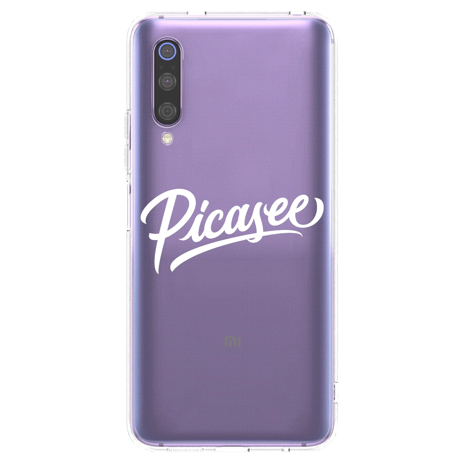 Picasee silikónový prehľadný obal pre Xiaomi Mi 9 - Picasee - old logo - white