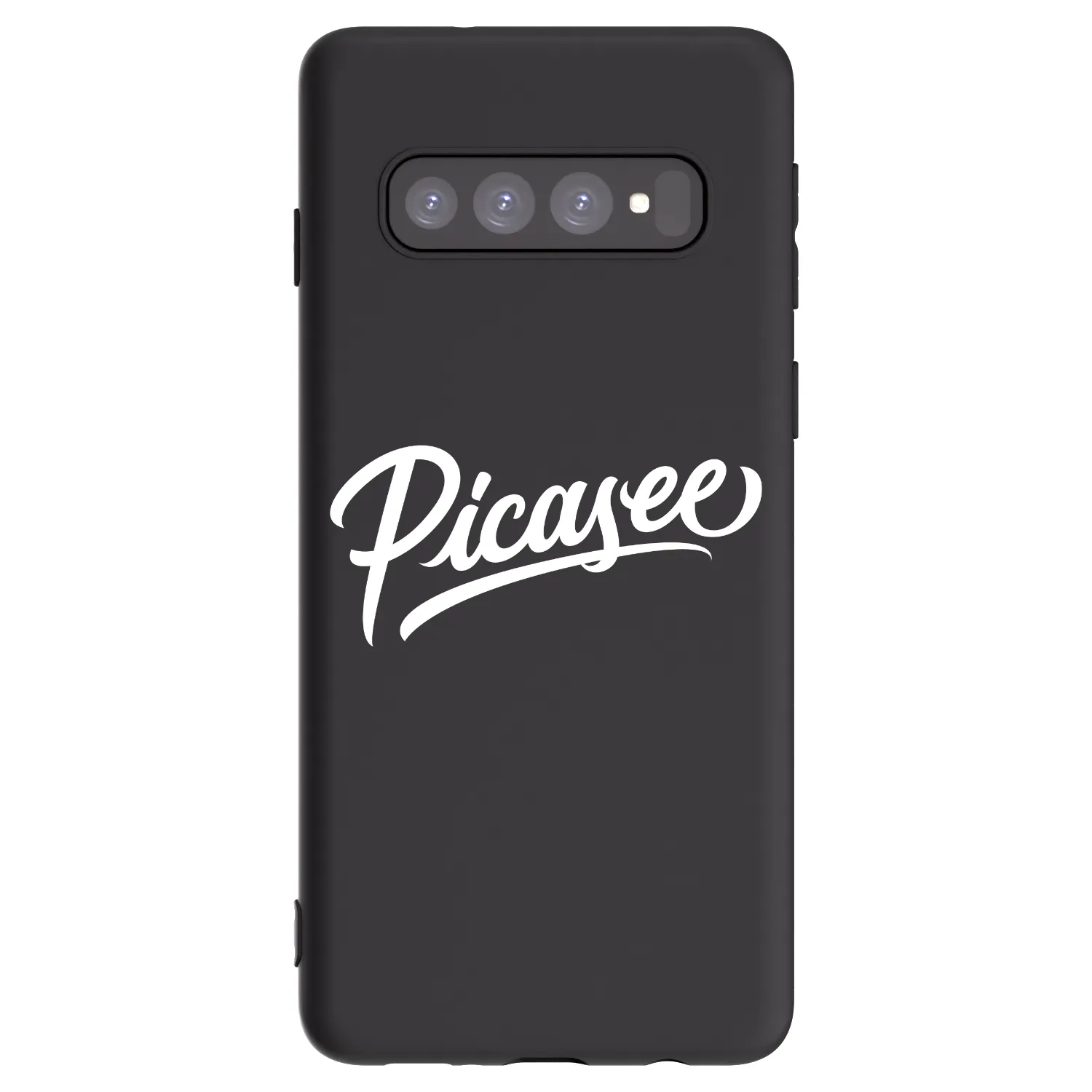 Picasee silikónový čierny obal pre Samsung Galaxy S10 G973 - Picasee - old logo - white