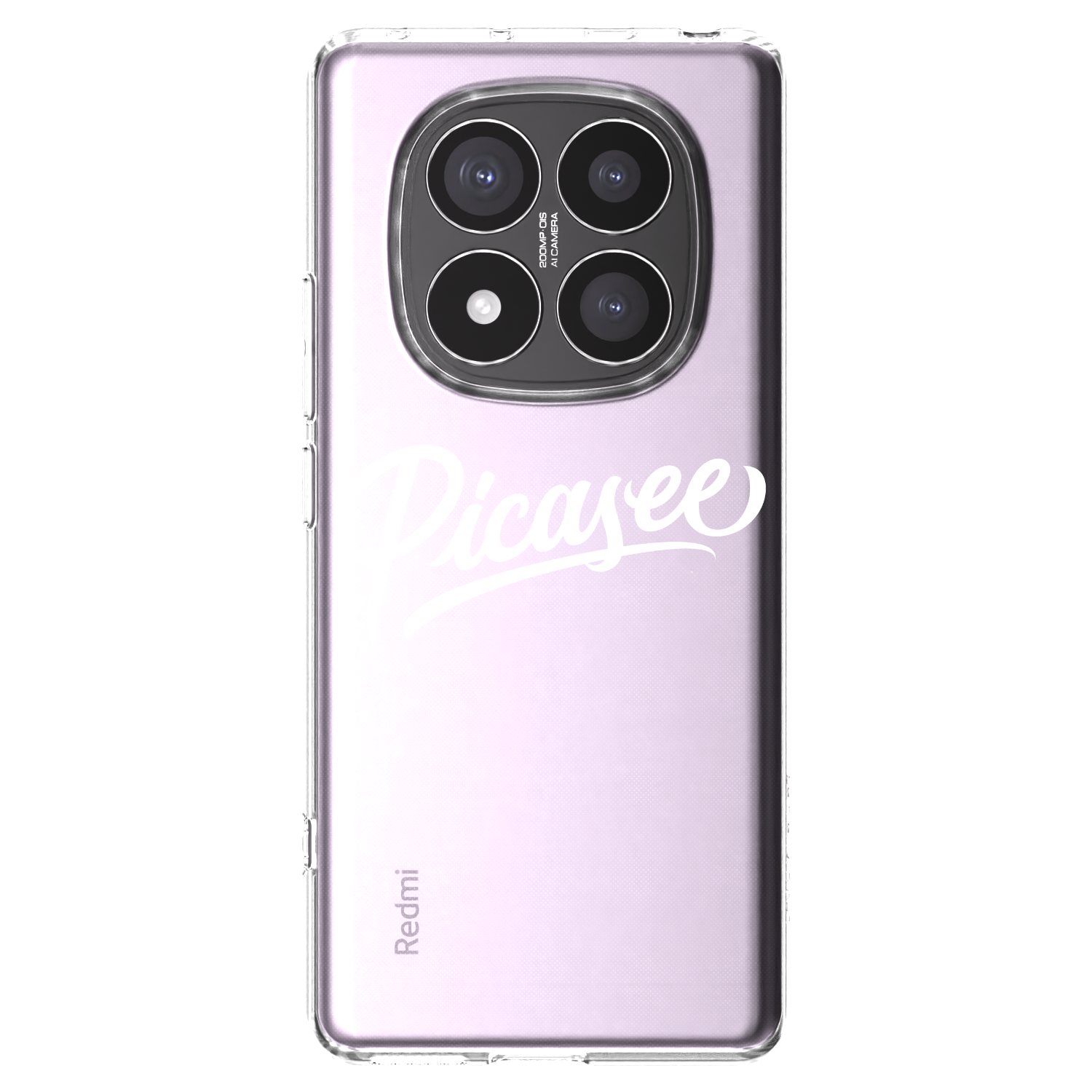 Silikónový prehľadný obal pre Xiaomi Redmi Note 14 Pro+ 5G - Picasee - old logo - white