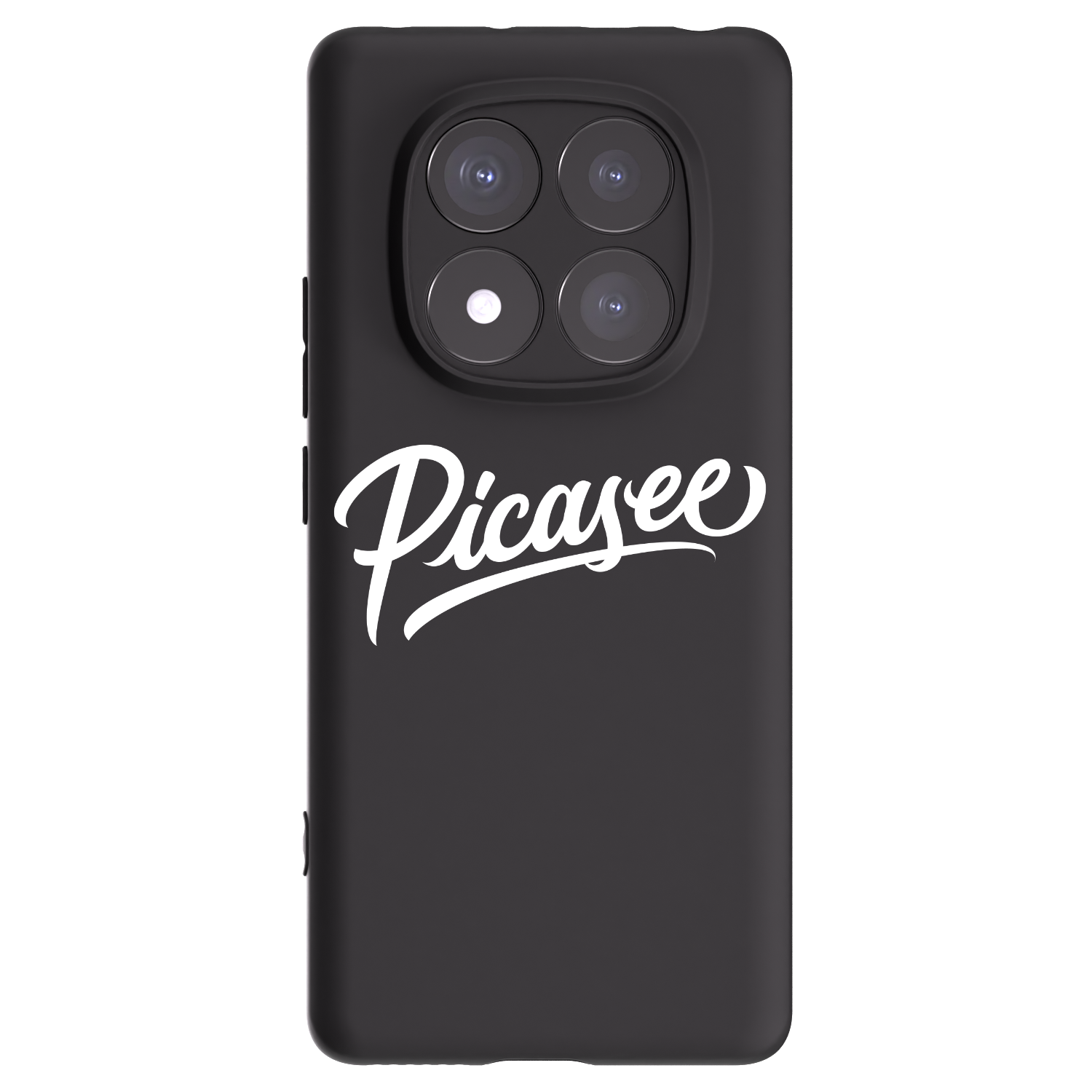 Silikónový čierny obal pre Xiaomi Redmi Note 14 Pro 5G - Picasee - old logo - white