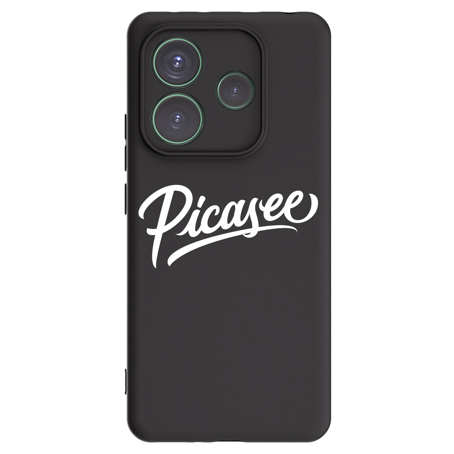Silikónový čierny obal pre Xiaomi Redmi Note 14 5G - Picasee - old logo - white