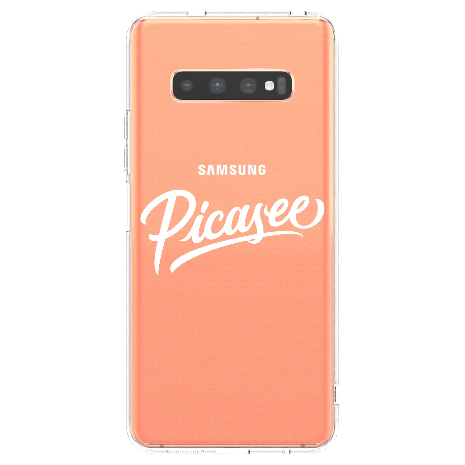 Picasee silikónový prehľadný obal pre Samsung Galaxy S10 Plus G975 - Picasee - old logo - white