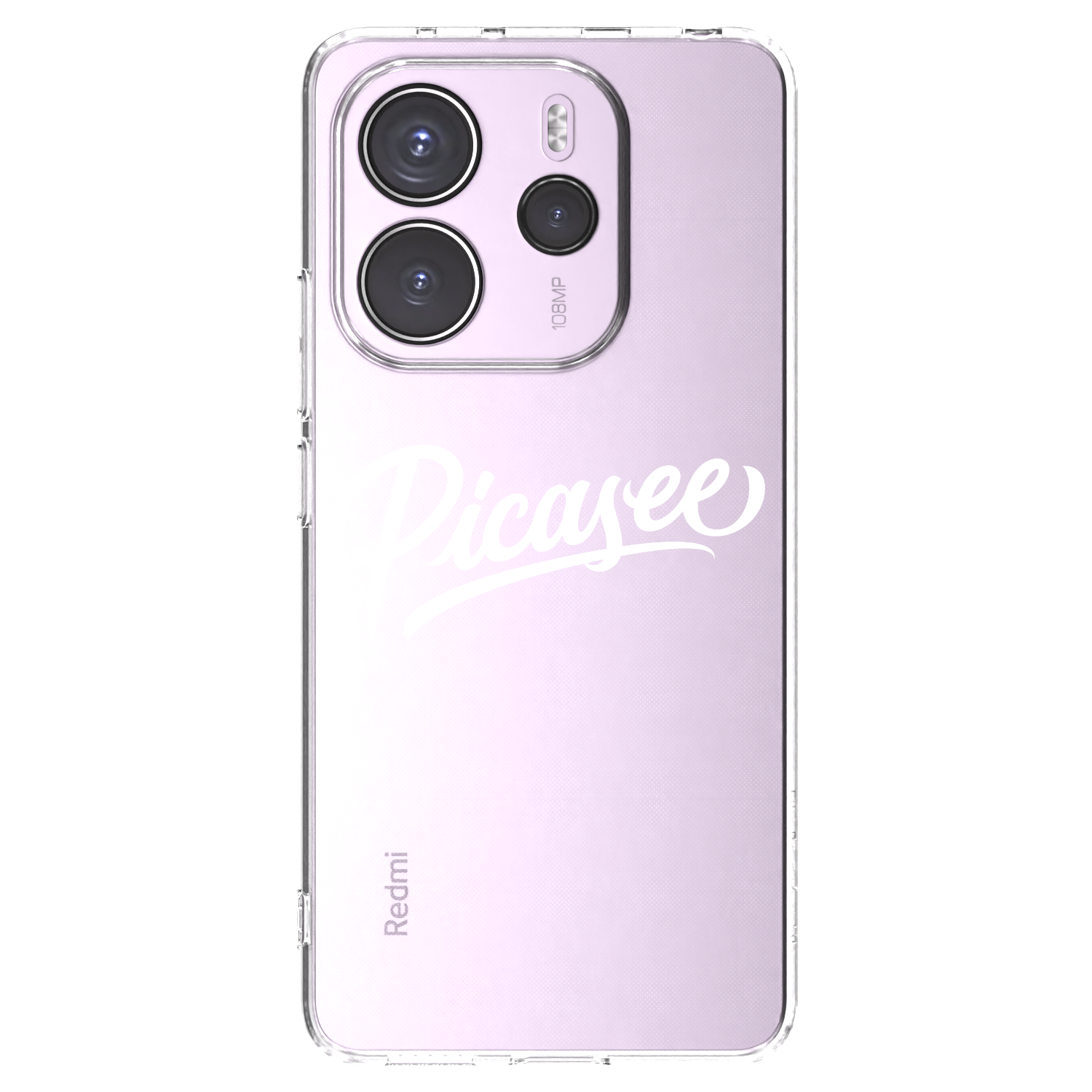 Picasee silikónový prehľadný obal pre Xiaomi Redmi Note 14 4G - Picasee - old logo - white