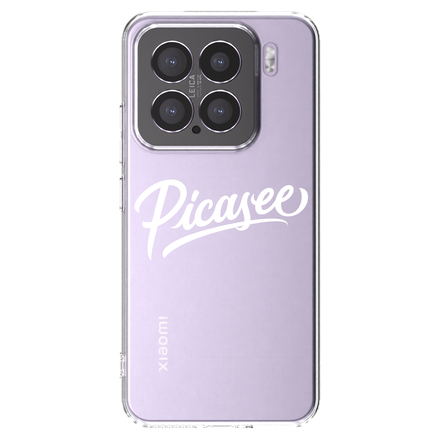 Silikónový prehľadný obal pre Xiaomi 15 - Picasee - old logo - white