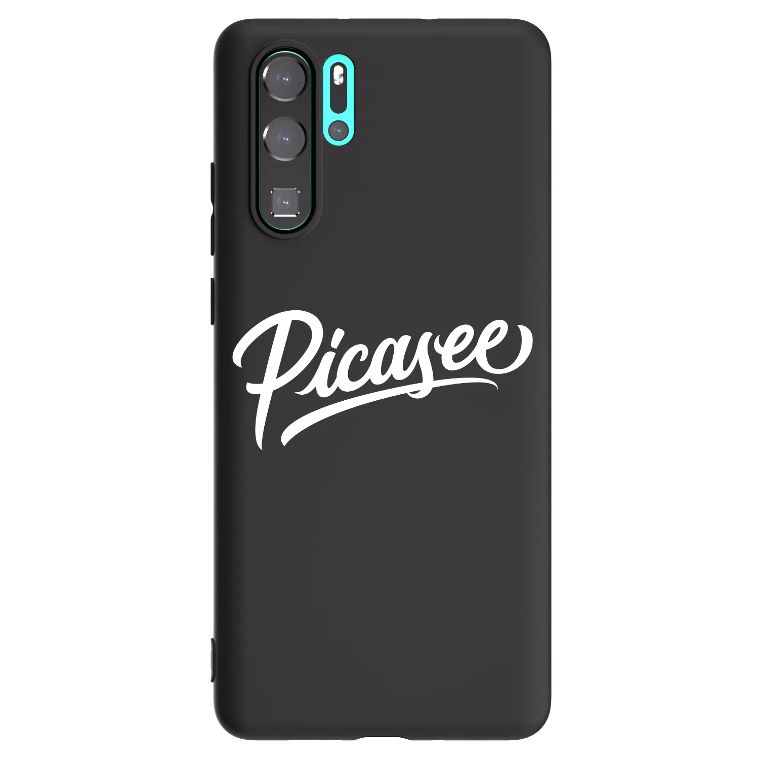 Picasee silikónový čierny obal pre Huawei P30 Pro - Picasee - old logo - white