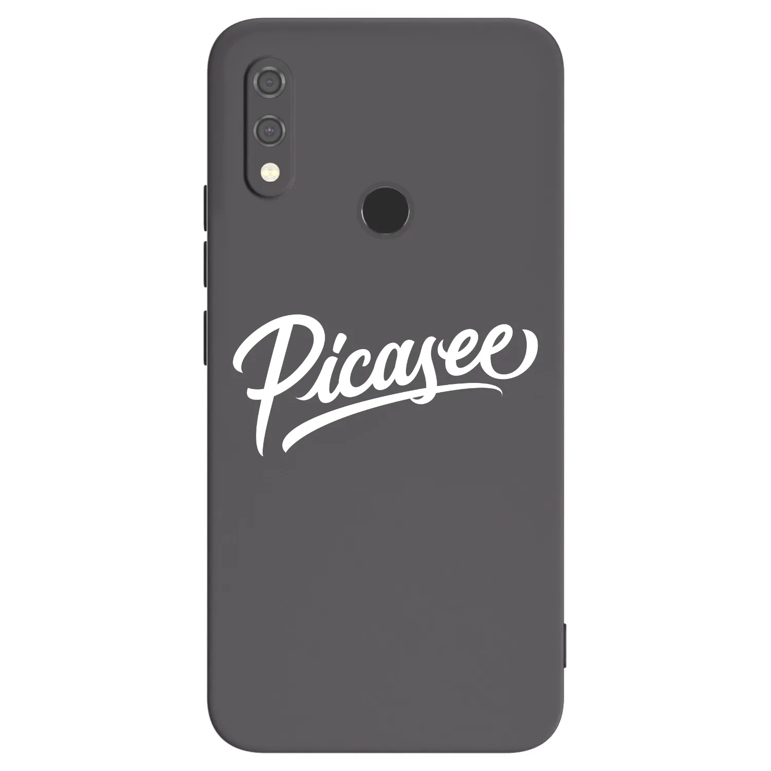 Picasee silikónový čierny obal pre Xiaomi Redmi Note 7 - Picasee - old logo - white