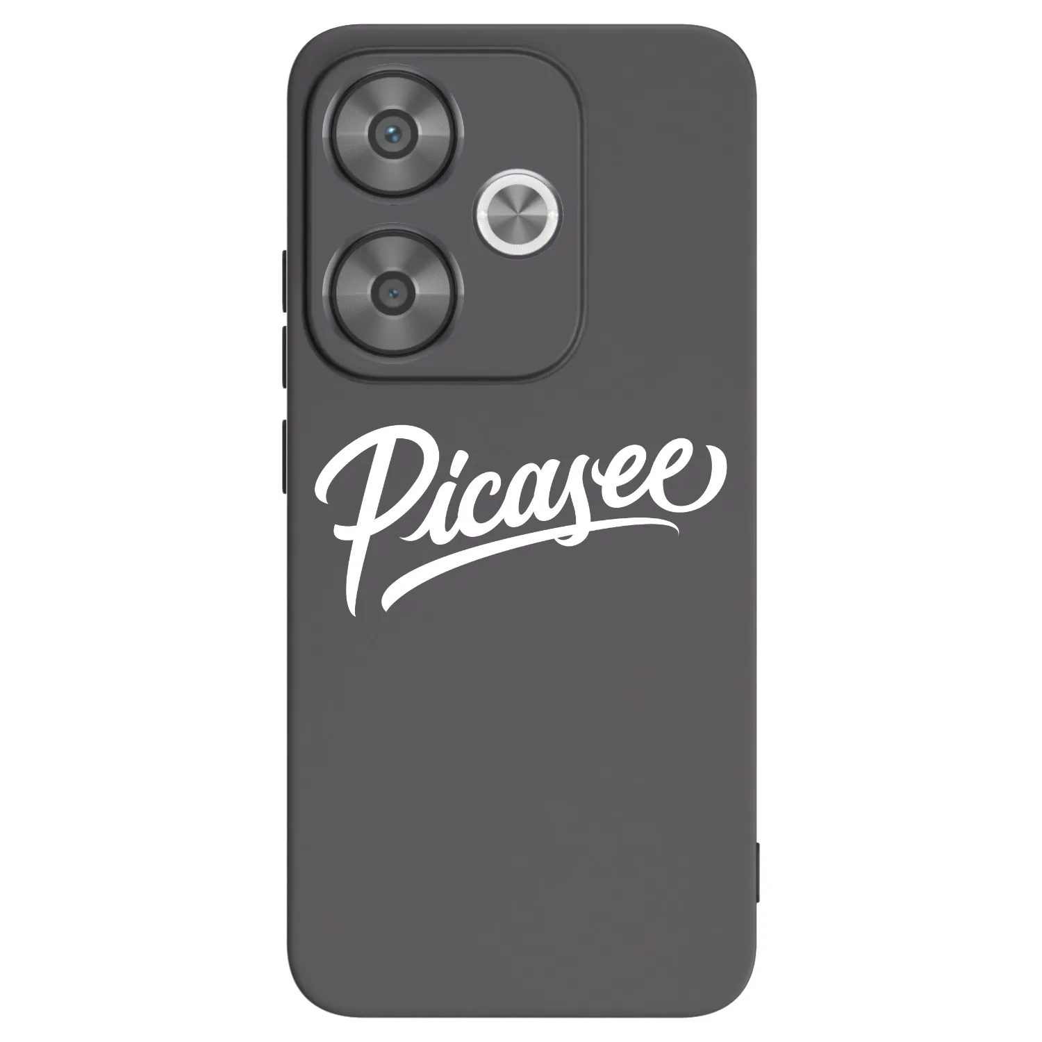 Silikónový čierny obal pre Xiaomi Poco F6 - Picasee - old logo - white