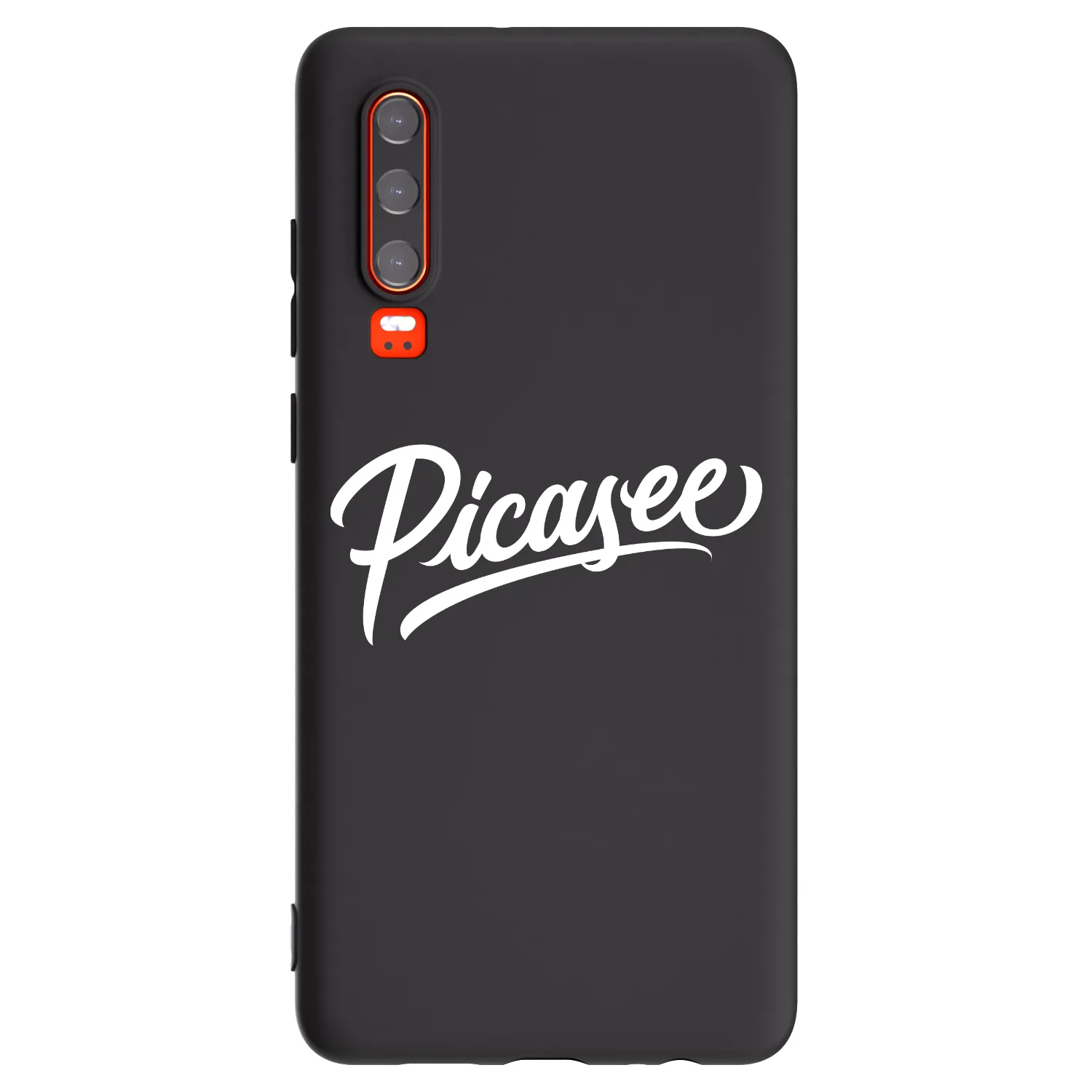 Picasee silikónový čierny obal pre Huawei P30 - Picasee - old logo - white