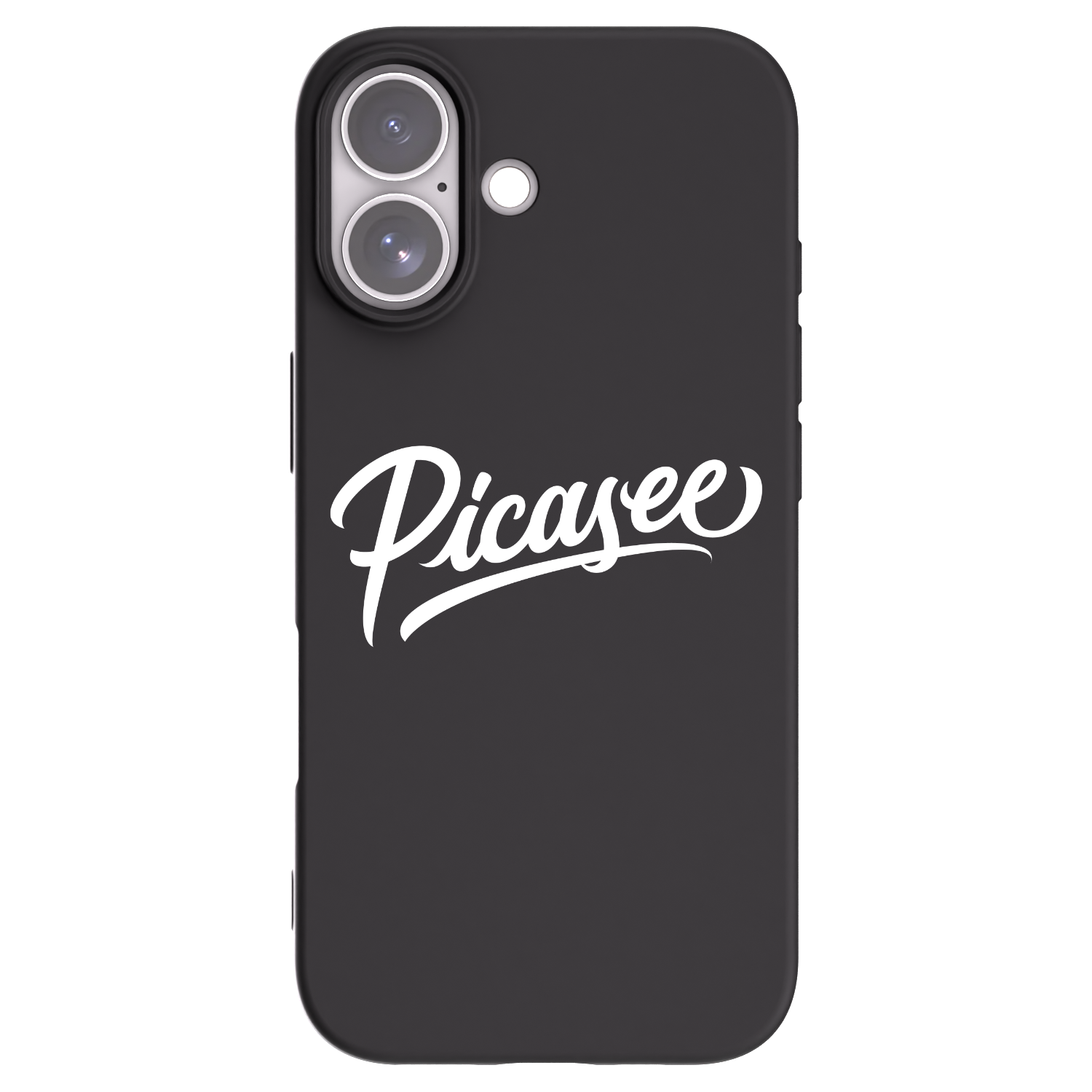 Picasee silikónový čierny obal pre Apple iPhone 17 - Picasee - old logo - white