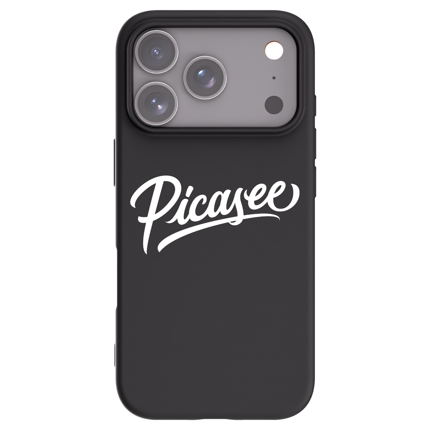 Picasee silikónový čierny obal pre Apple iPhone 17 Pro - Picasee - old logo - white
