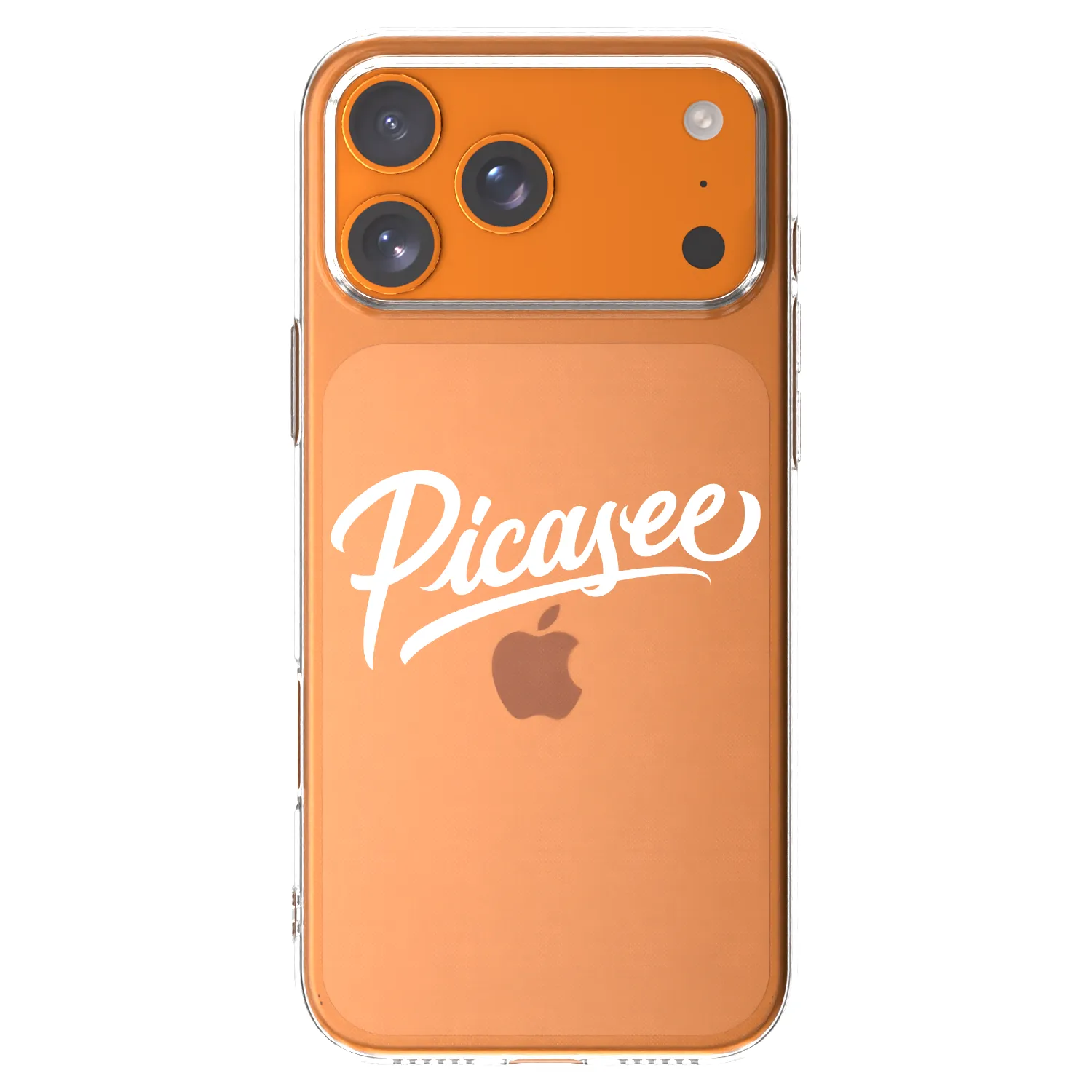 Picasee silikónový prehľadný obal pre Apple iPhone 17 Pro Max - Picasee - old logo - white
