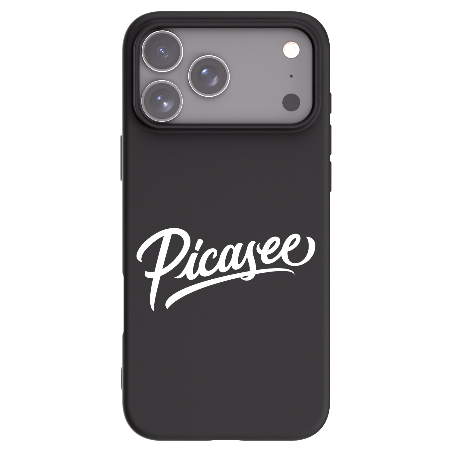 Picasee silikónový čierny obal pre Apple iPhone 17 Pro Max - Picasee - old logo - white