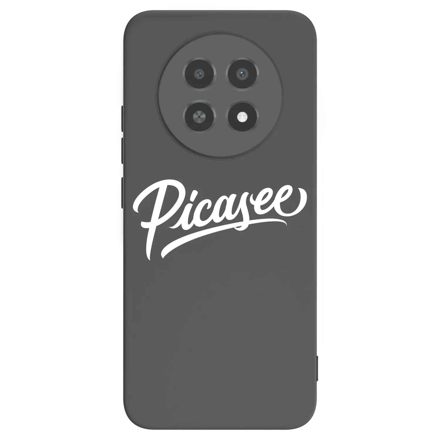 Picasee silikónový čierny obal pre Realme 12X - Picasee - old logo - white