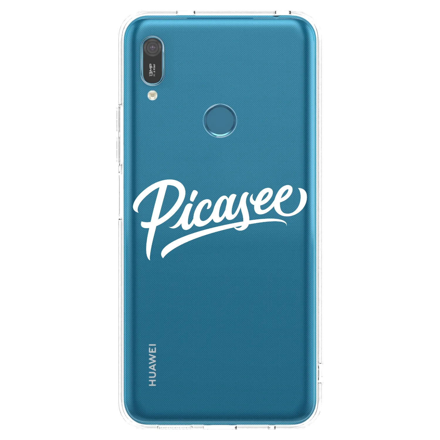 Picasee silikónový prehľadný obal pre Huawei Y6 2019 - Picasee - old logo - white