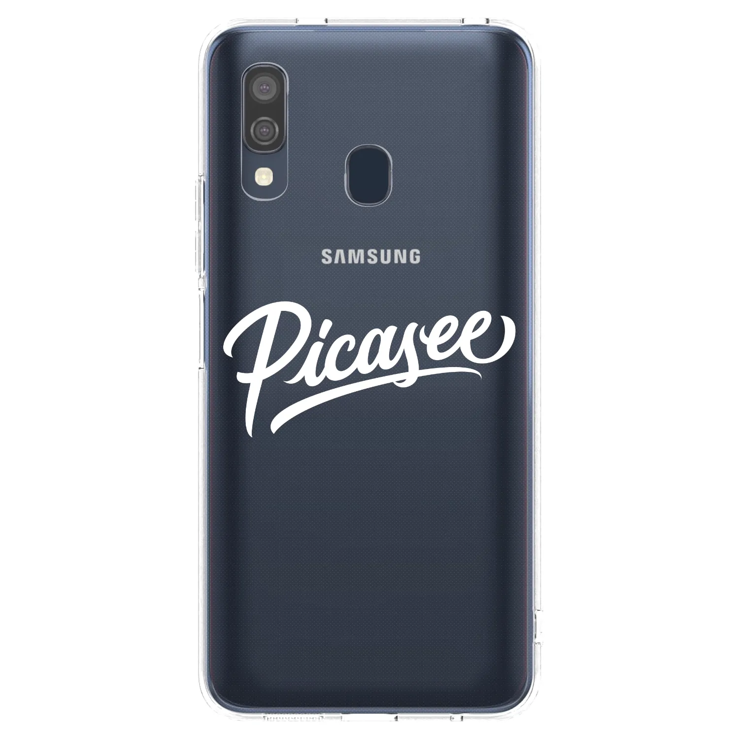 Picasee silikónový prehľadný obal pre Samsung Galaxy A40 A405F - Picasee - old logo - white