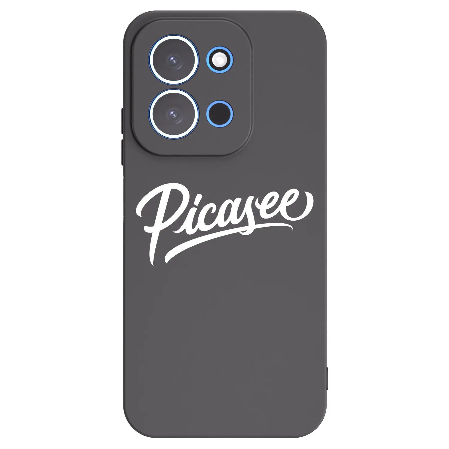 Silikónový čierny obal pre Xiaomi Redmi 15C 4G - Picasee - old logo - white