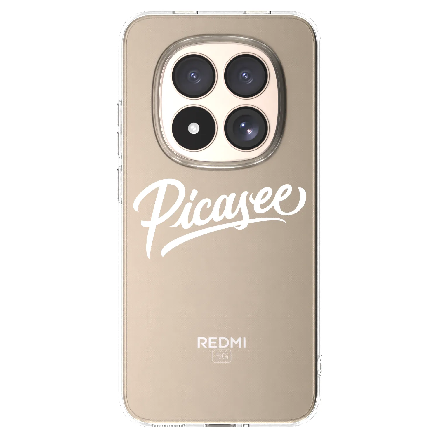 Picasee silikónový prehľadný obal pre Xiaomi Redmi Note 15 Pro 4G - Picasee - old logo - white