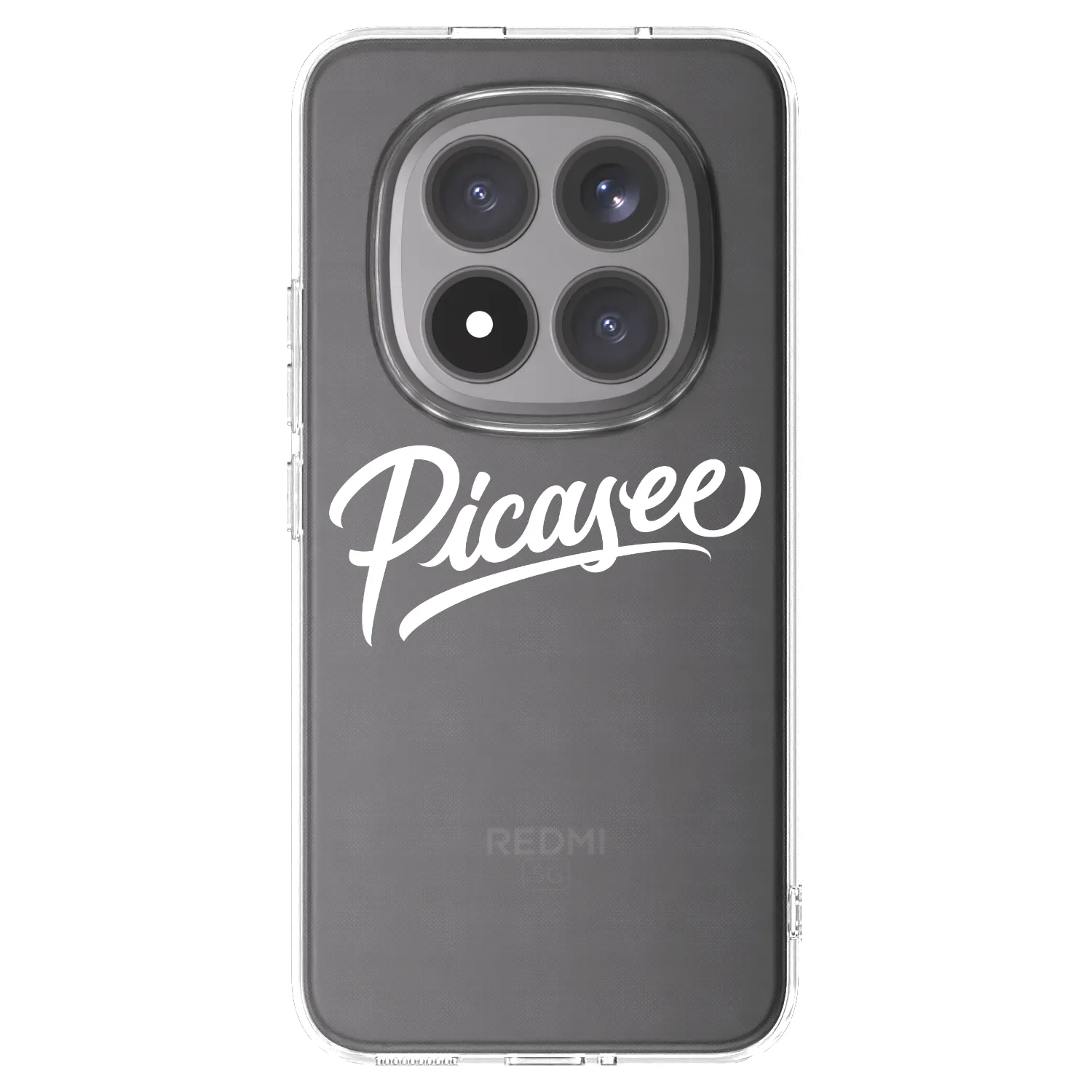 Silikónový prehľadný obal pre Xiaomi Redmi Note 15 Pro+ - Picasee - old logo - white