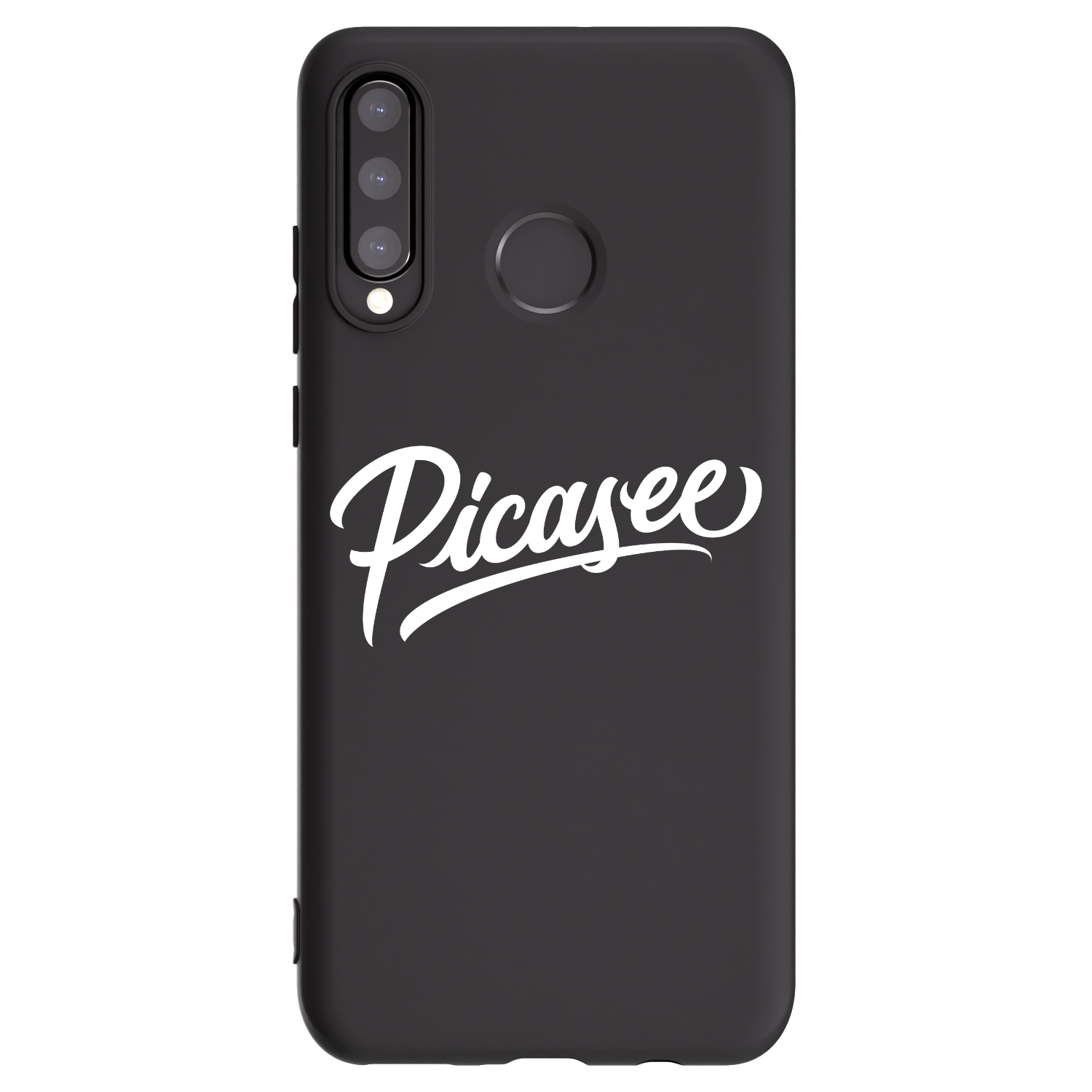 Picasee silikónový čierny obal pre Huawei P30 Lite - Picasee - old logo - white