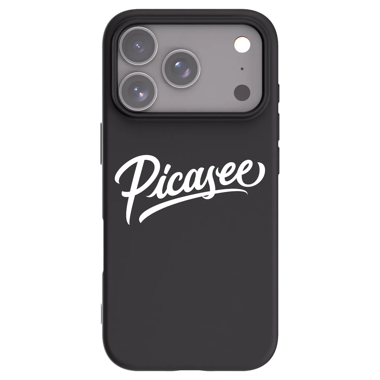 Picasee silikónový čierny obal pre Apple iPhone 18 Pro - Picasee - old logo - white
