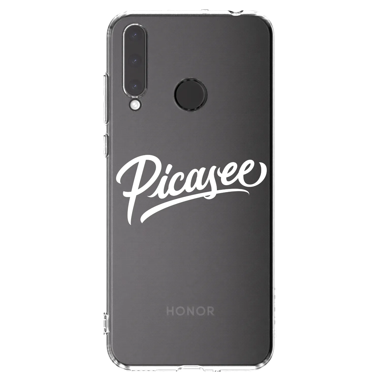 Picasee silikónový prehľadný obal pre Honor 20 Lite - Picasee - old logo - white