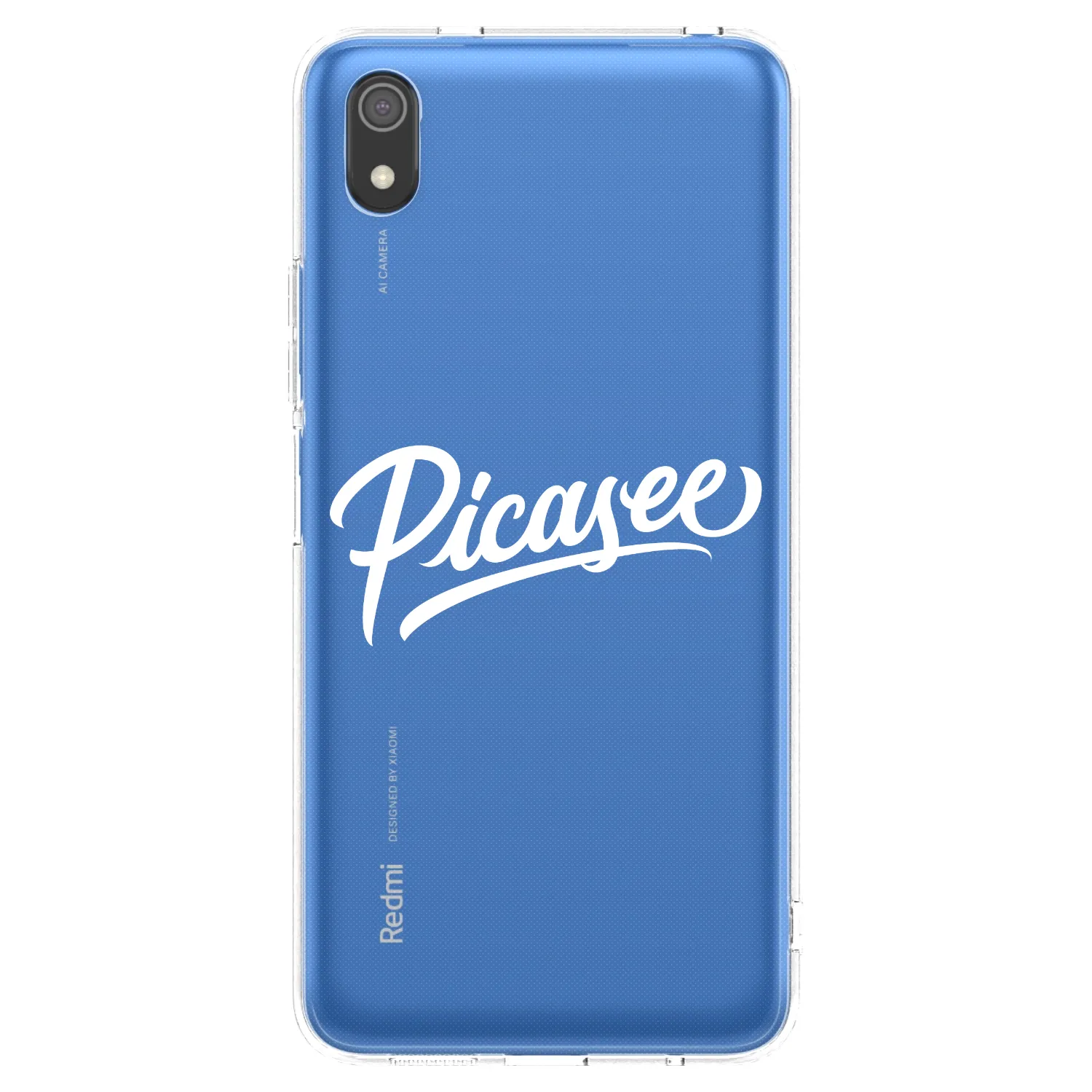 Picasee silikónový prehľadný obal pre Xiaomi Redmi 7A - Picasee - old logo - white