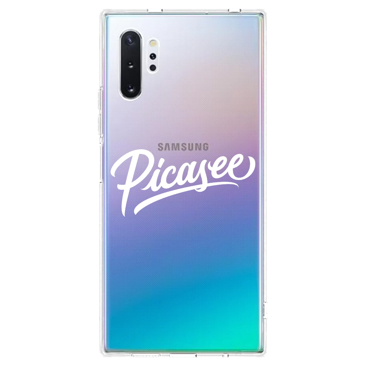 Picasee silikónový prehľadný obal pre Samsung Galaxy Note 10+ N975F - Picasee - old logo - white
