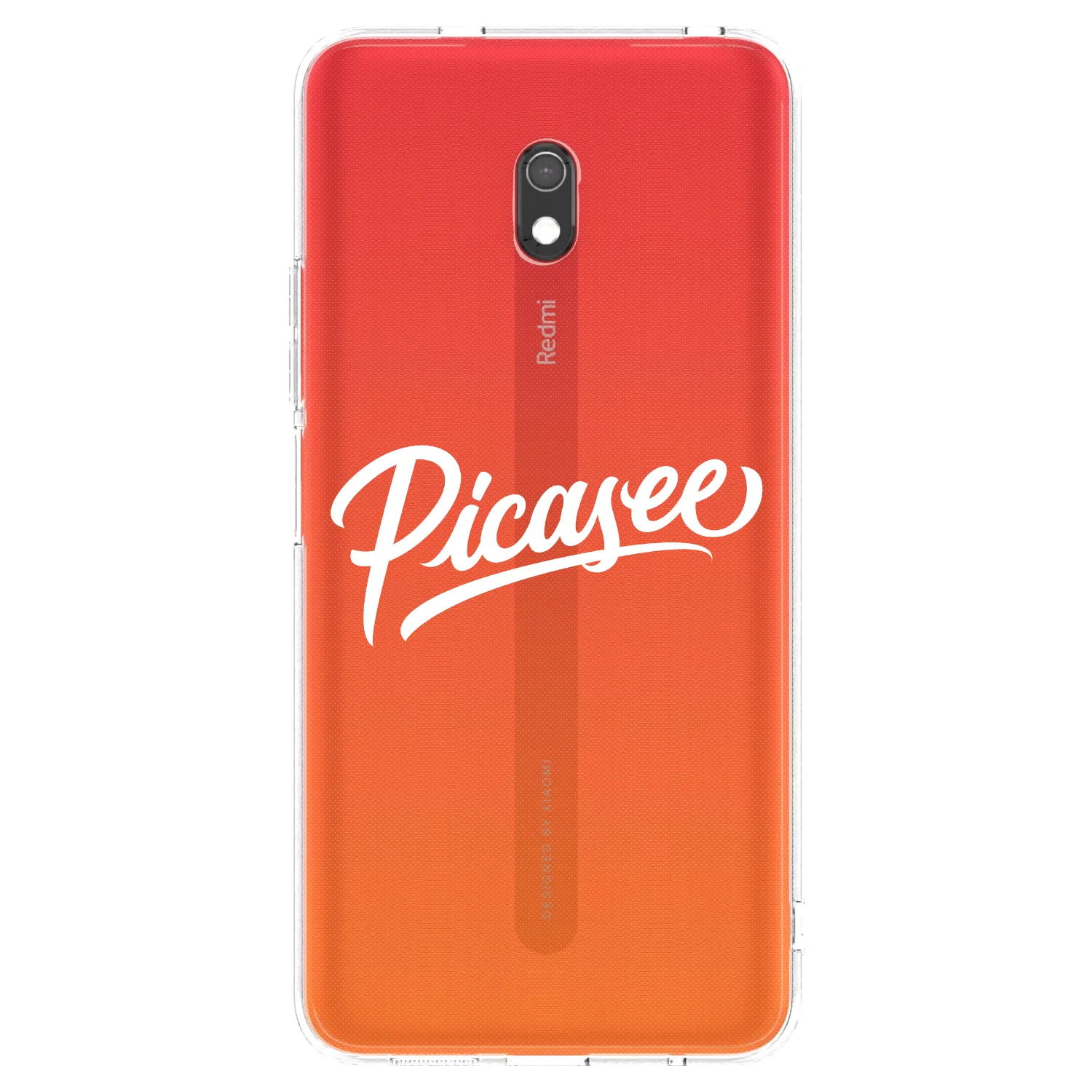 Picasee silikónový prehľadný obal pre Xiaomi Redmi 8A - Picasee - old logo - white