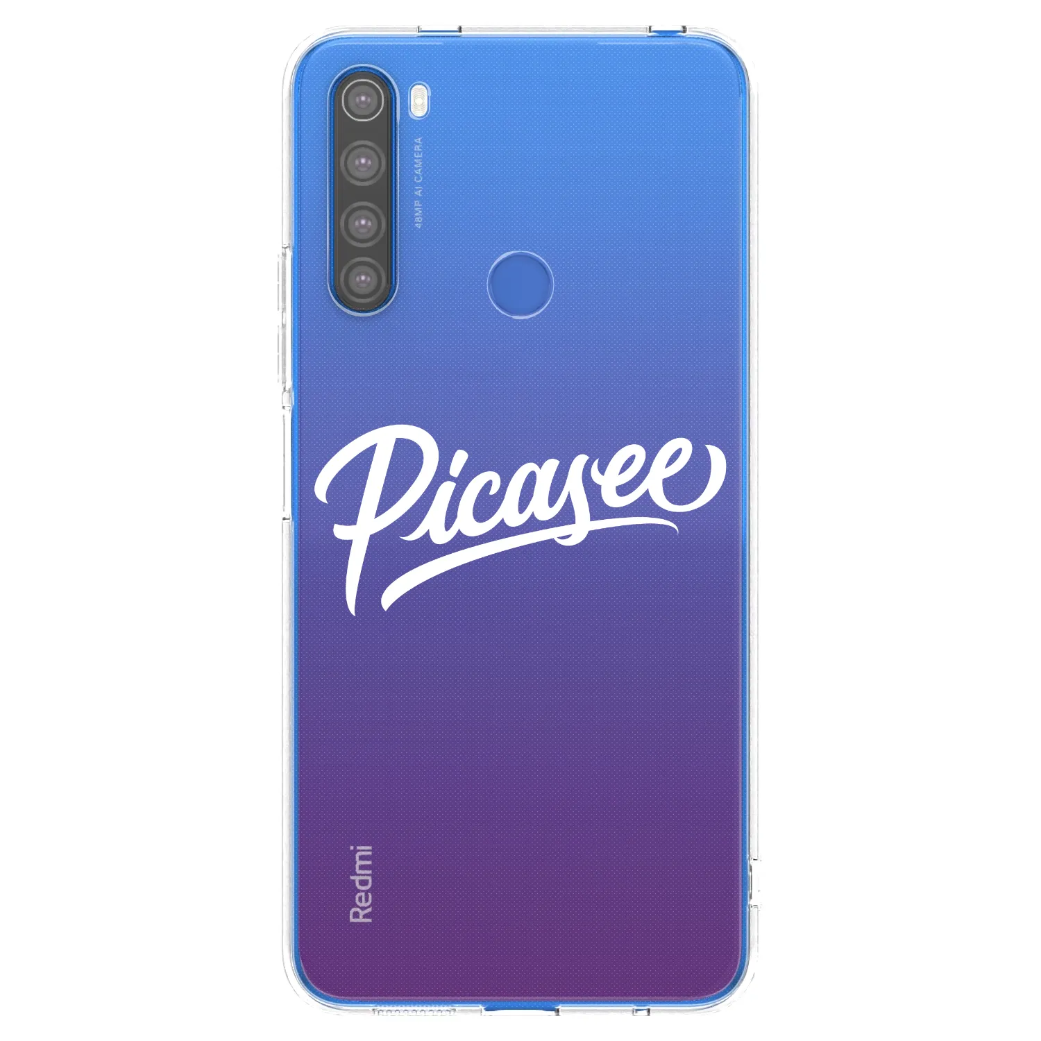 Silikónový prehľadný obal pre Xiaomi Redmi Note 8T - Picasee - old logo - white