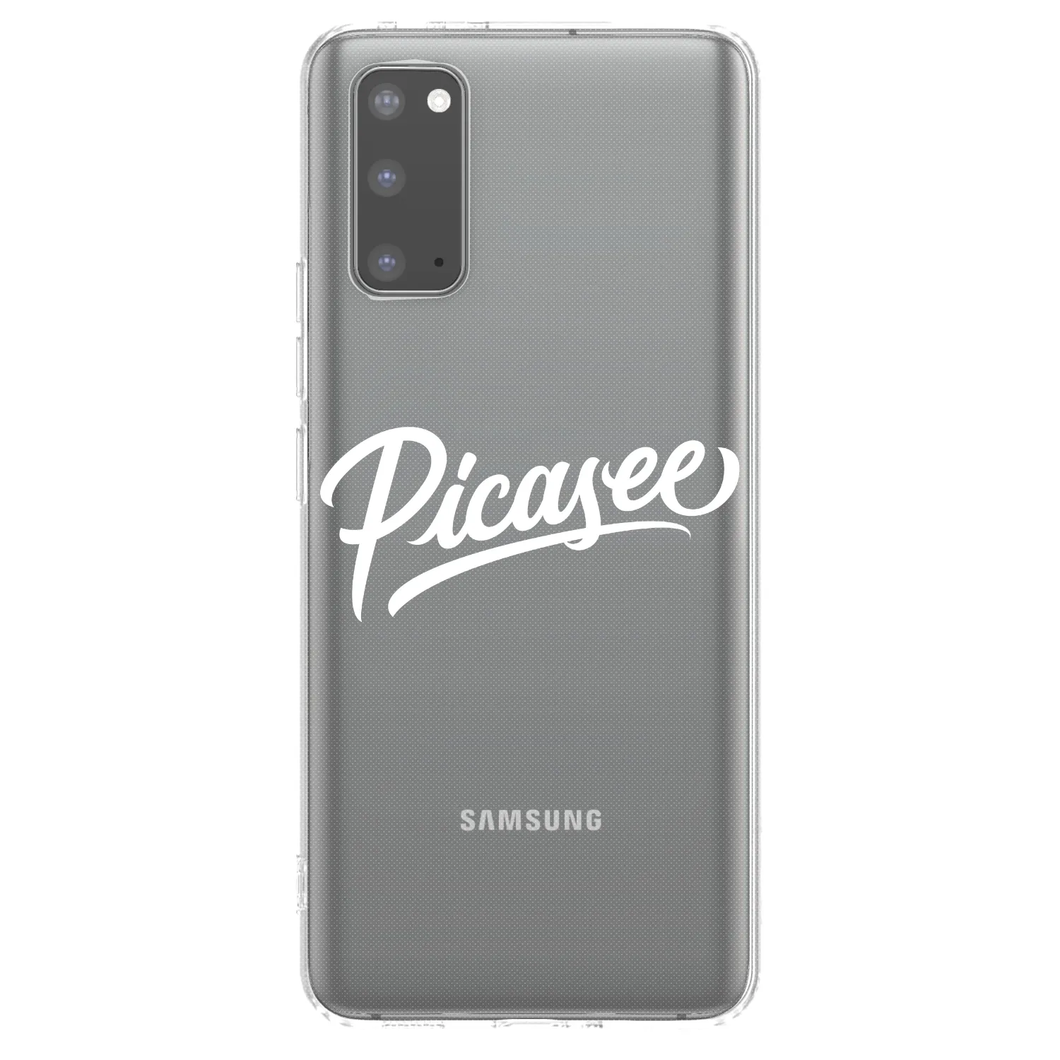Picasee silikónový prehľadný obal pre Samsung Galaxy S20 G980F - Picasee - old logo - white