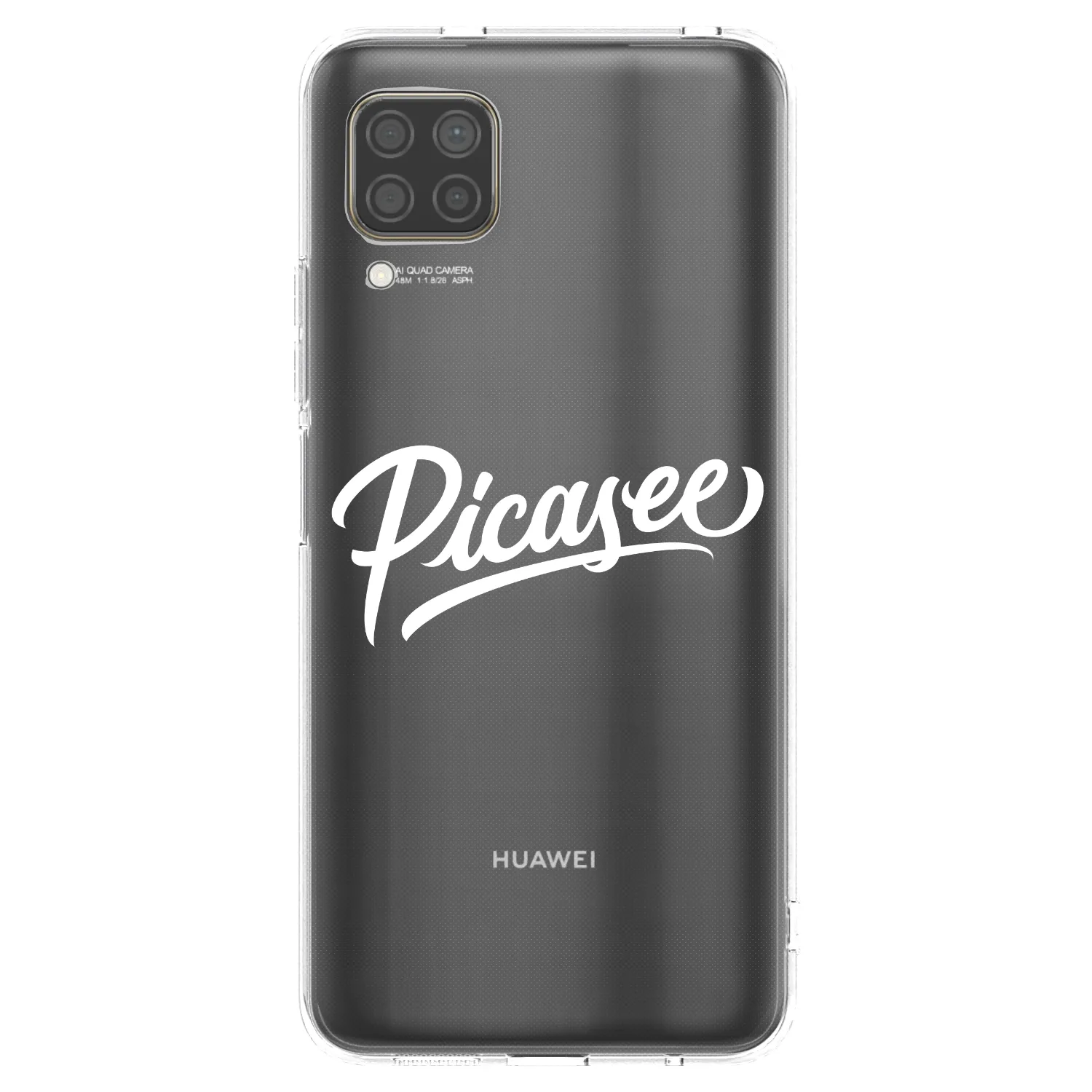 Picasee silikónový prehľadný obal pre Huawei P40 Lite - Picasee - old logo - white