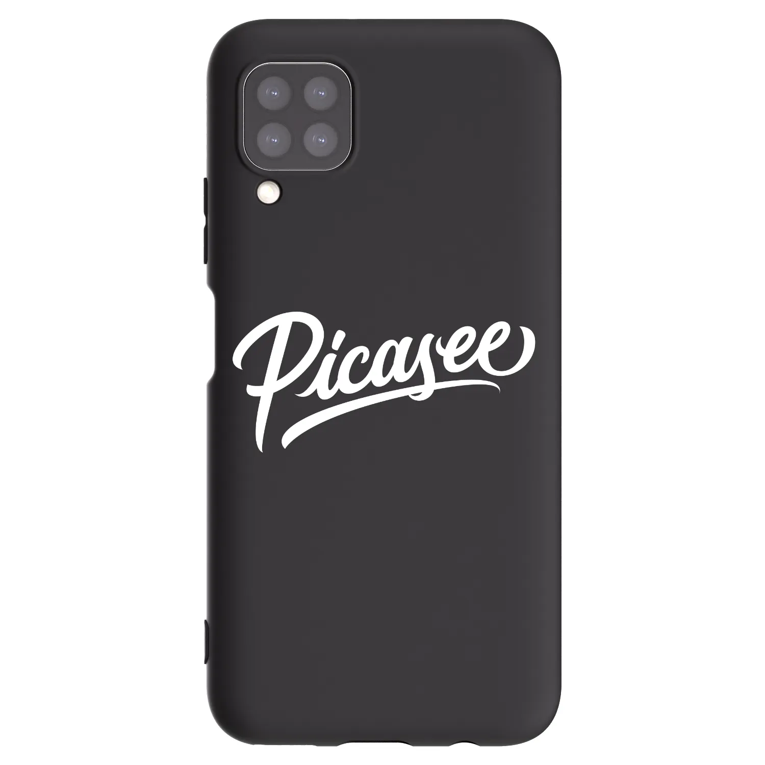 Picasee silikónový čierny obal pre Huawei P40 Lite - Picasee - old logo - white
