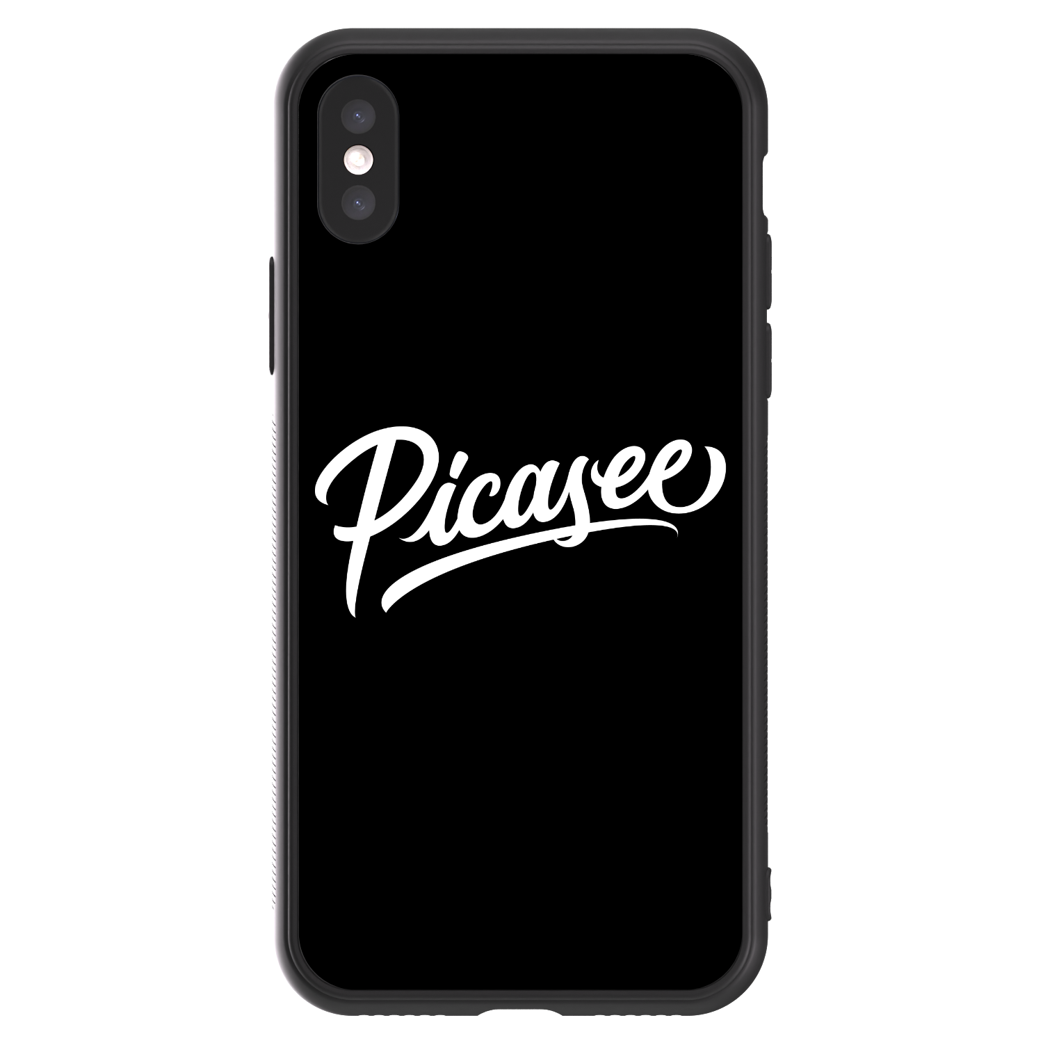 Picasee ULTIMATE CASE pro Apple iPhone X/XS - Picasee - old logo - white