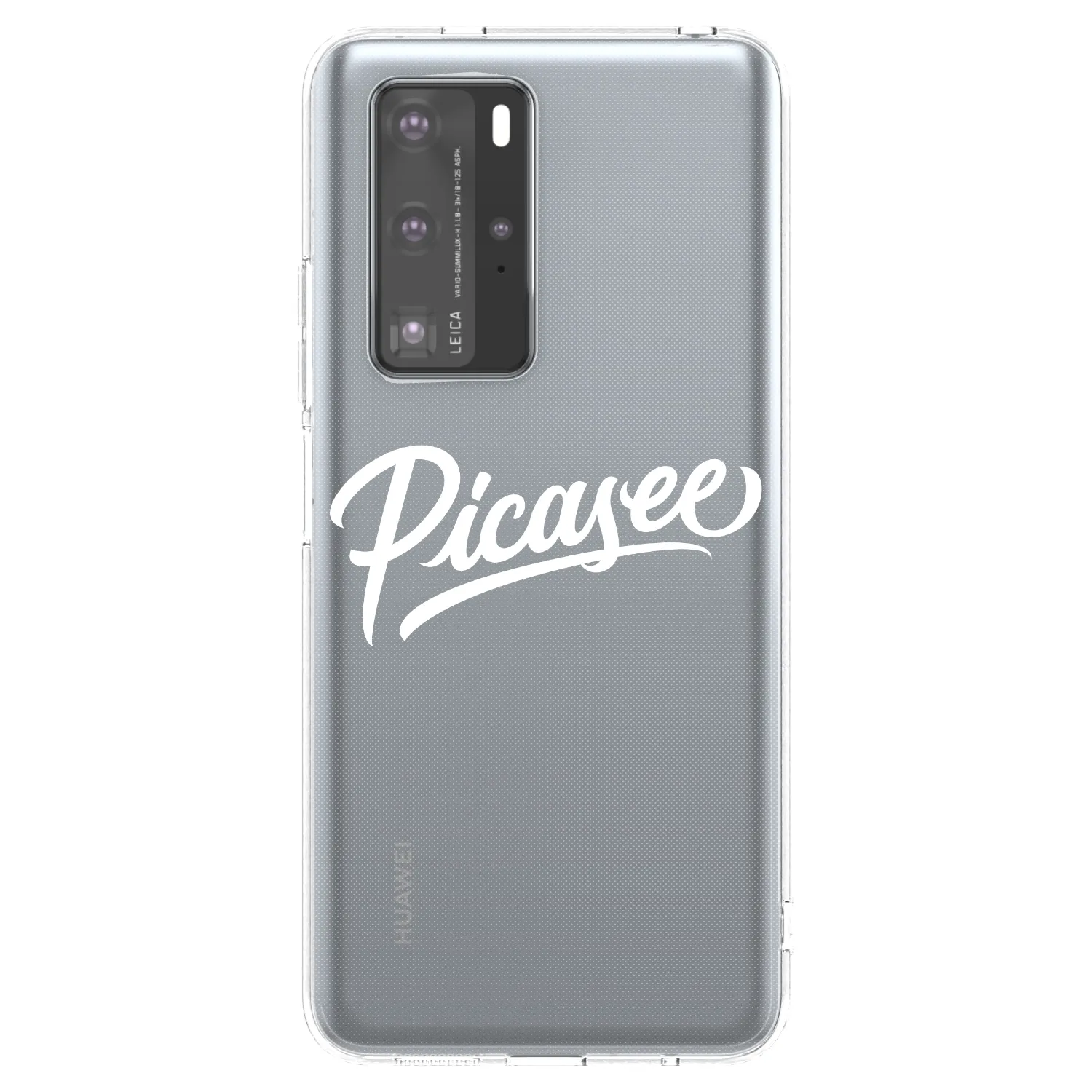 Picasee silikónový prehľadný obal pre Huawei P40 Pro - Picasee - old logo - white
