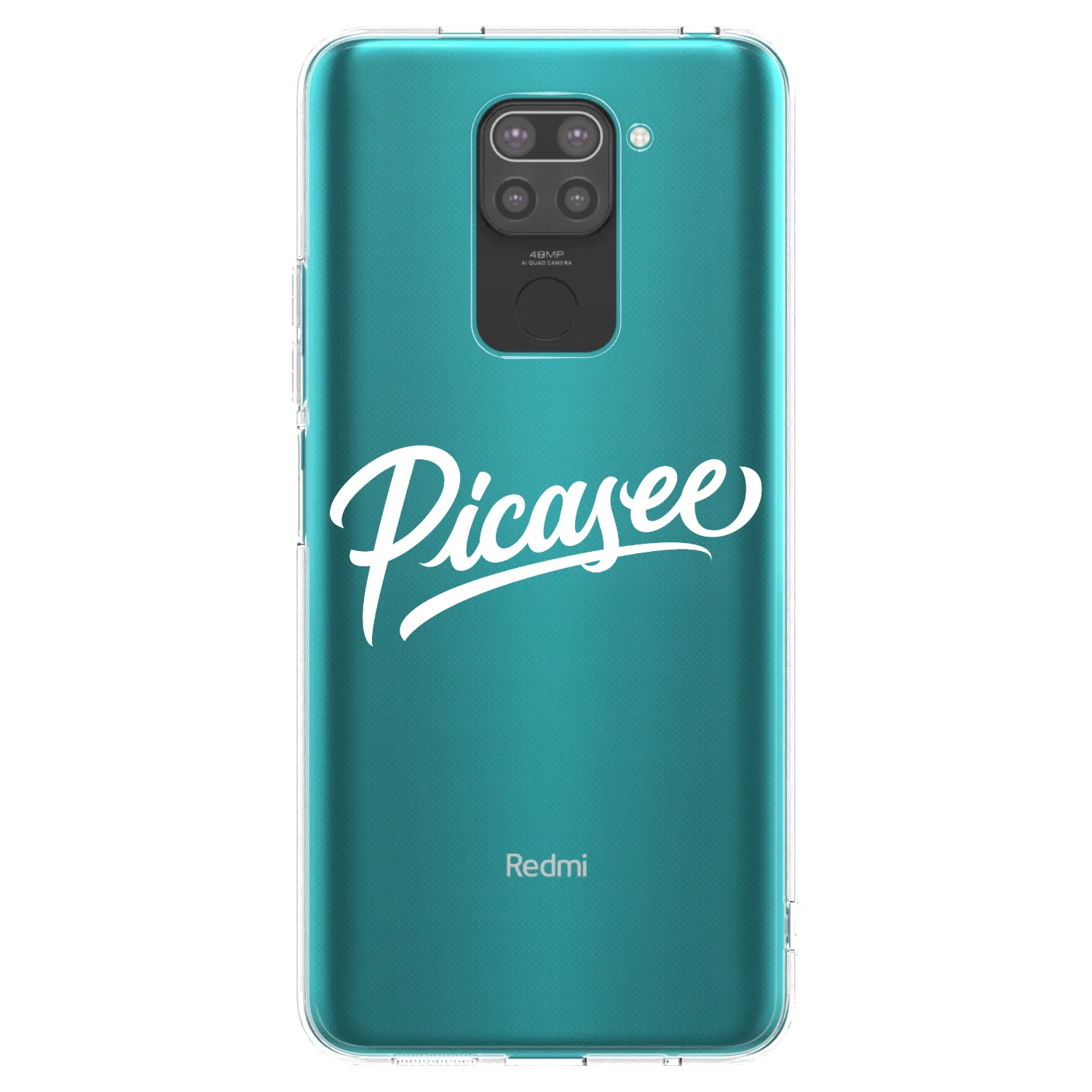 Picasee silikónový čierny obal pre Xiaomi Redmi Note 9 - Picasee - old logo - white