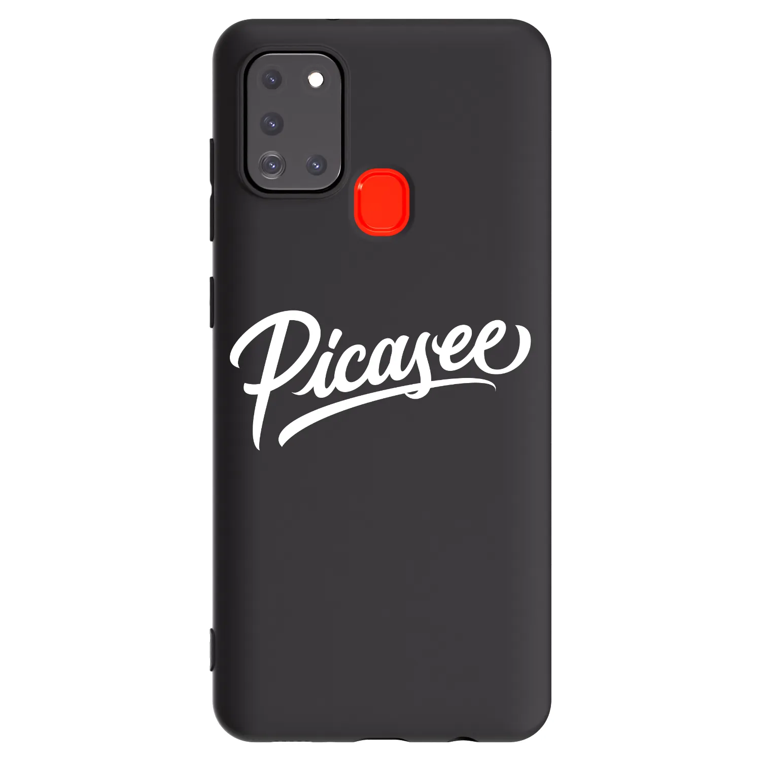 Picasee silikónový čierny obal pre Samsung Galaxy A21s - Picasee - old logo - white