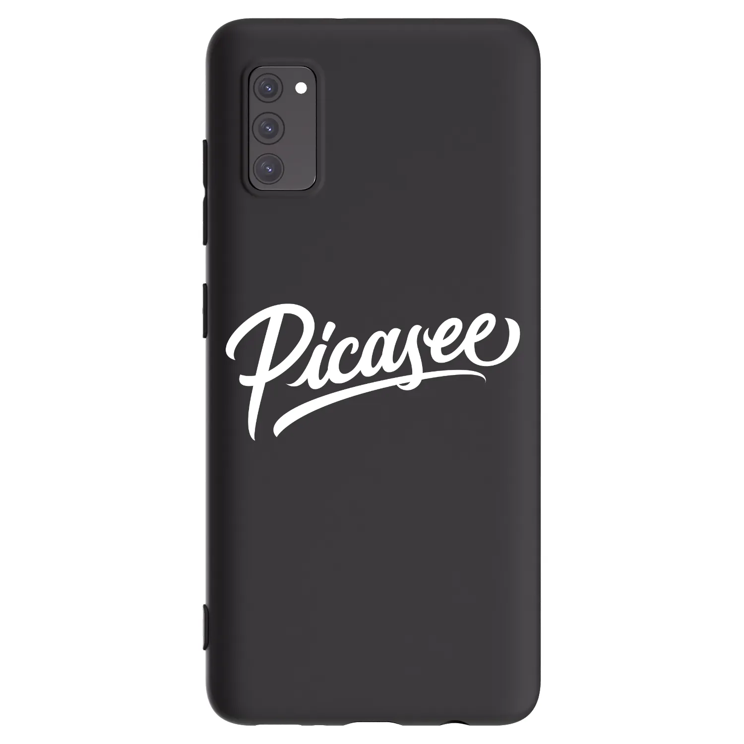 Picasee silikónový čierny obal pre Samsung Galaxy A41 A415F - Picasee - old logo - white