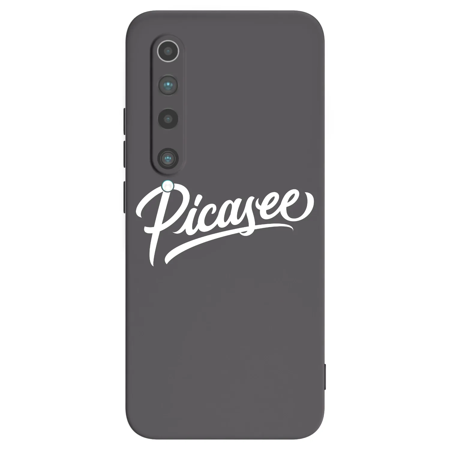 Picasee silikónový čierny obal pre Xiaomi Mi 10 - Picasee - old logo - white