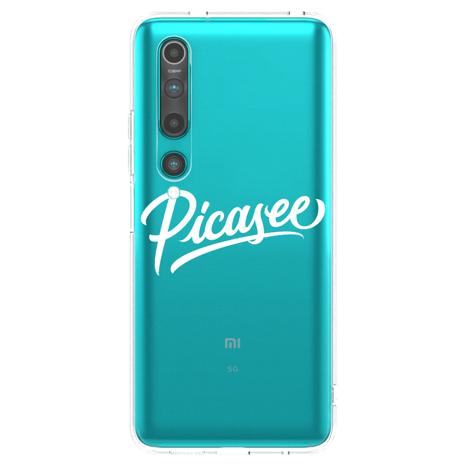 Picasee silikónový prehľadný obal pre Xiaomi Mi 10 - Picasee - old logo - white