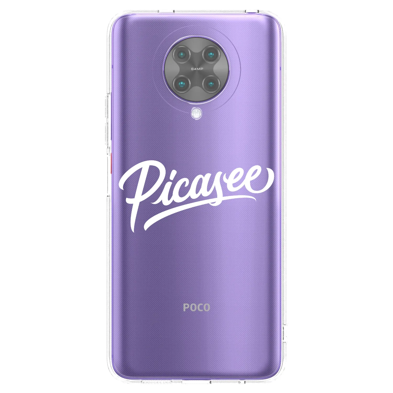 Silikónový prehľadný obal pre Xiaomi Poco F2 Pro - Picasee - old logo - white