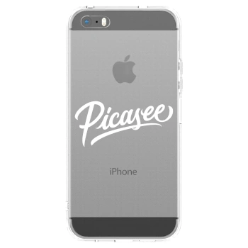 Picasee silikónový prehľadný obal pre Apple iPhone 5/5S/SE - Picasee - old logo - white