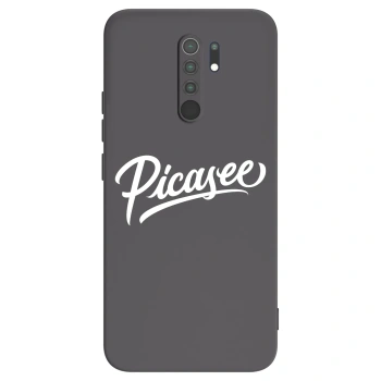 Picasee silikónový čierny obal pre Xiaomi Redmi 9 - Picasee - old logo - white