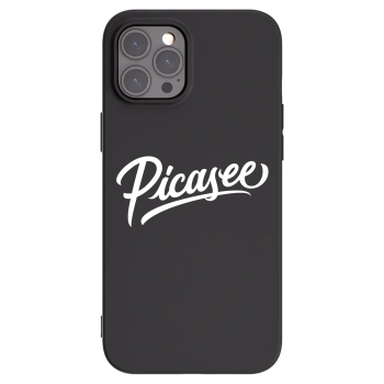 Picasee silikónový čierny obal pre Apple iPhone 12 Pro Max - Picasee - old logo - white