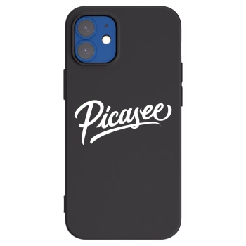 Picasee silikónový čierny obal pre Apple iPhone 12 mini - Picasee - old logo - white